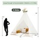 preview thumbnail 9 of 8, Costway 85'' Height 5 Sides Huge Lace Play Tent for Kids Adult Wedding - 80.5" x 75" x 85"(L x W x H)