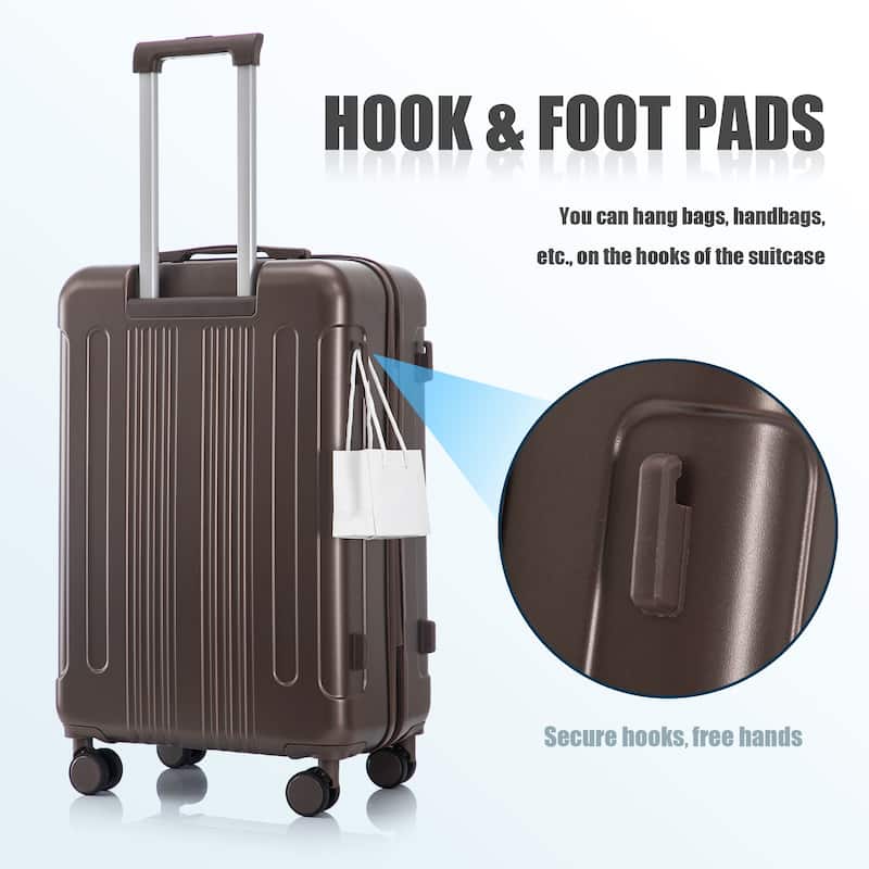 3PCS ABS Carry on Suitcase with TSA Combination Lock