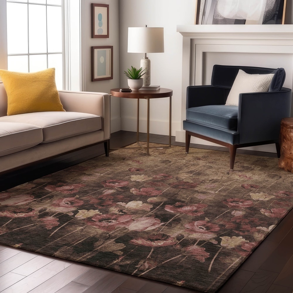 Premium Washable Super Soft Modern Floral Mayfield Rug