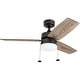 preview thumbnail 3 of 8, Copper Grove Glenfaba 42-inch Espresso Ceiling Fan with 3 Barnwood Blades