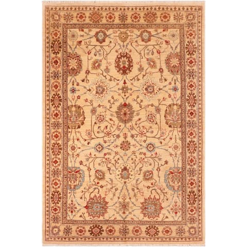 Bohemien Ziegler Deloras Hand Knotted Area Rug -5'11" x 8'8" - 5 ft. 11 in. X 8 ft. 8 in.
