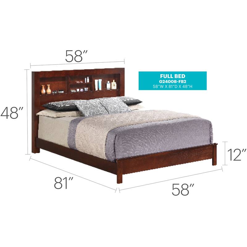 Timeless Cherry Full Bed with Rich Finish