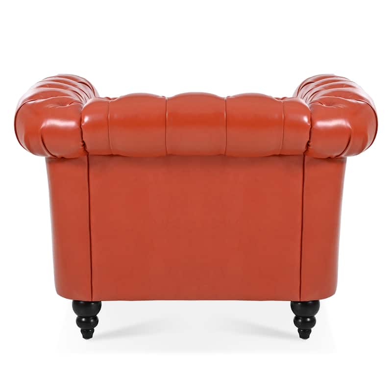 1 Seater Sofa For Living Room,Soft PU leather fabric, easy to clean
