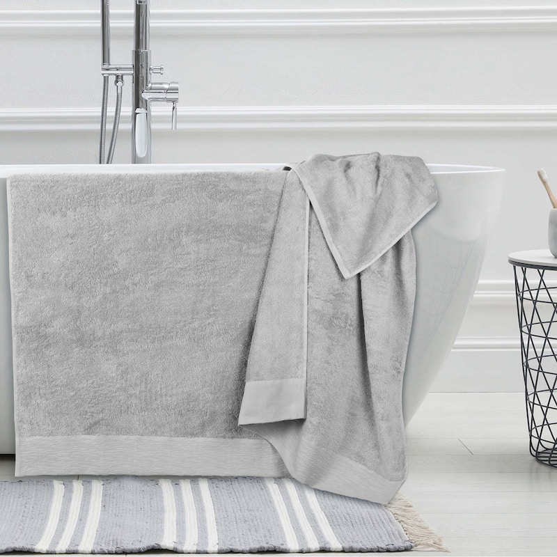 Superior Sierra Rayon From Bamboo Cotton Blend Bath Sheet Set of 2