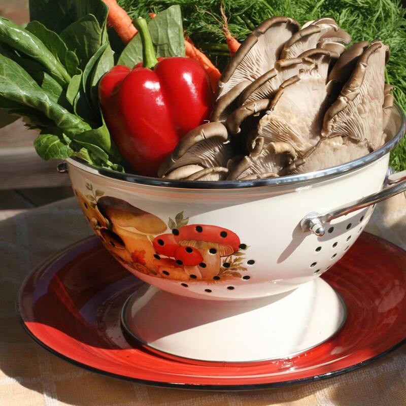 STP Goods 2.6 Qt Enameled High Quality Versatile Colander - 2.6Qt