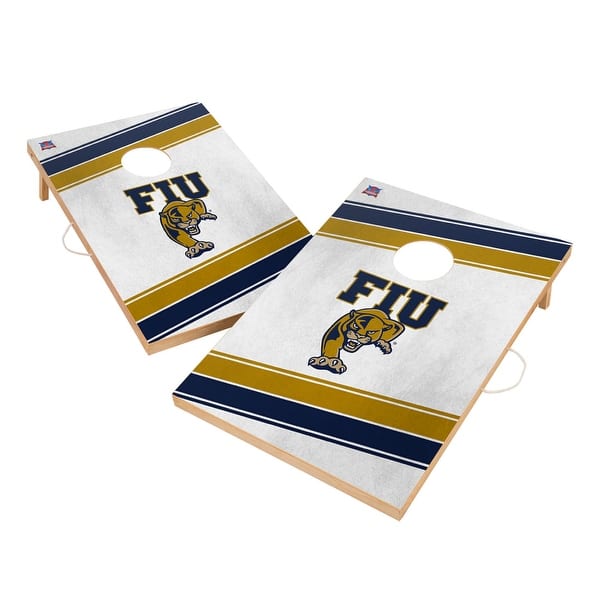 slide 2 of 5, Florida International University FIU Panthers Regulation 2x4 Cornhole Set