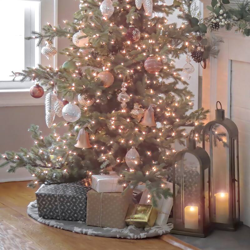 National Tree Company 16 in. HGTV Home Collection Arched Candle Lantern, Christmas Themed Home Decor, Small, Antique Bronze
