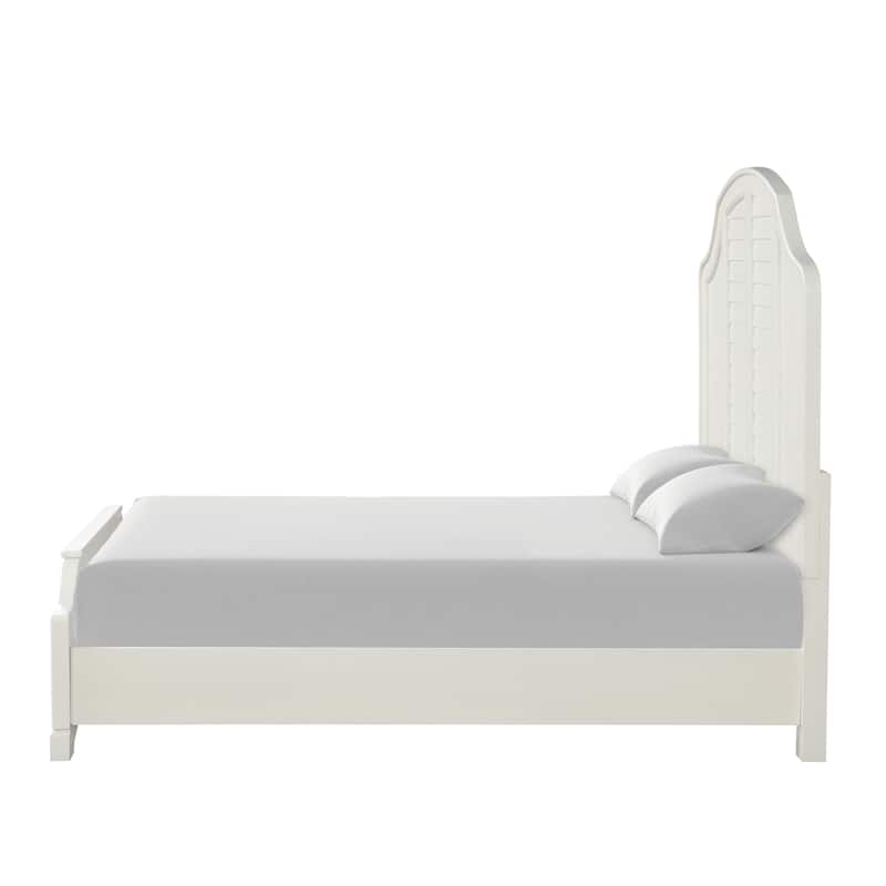 Furniture of America Skye 5-Piece Antique White Wood Queen Panel Bedroom Set