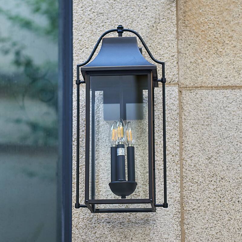 Outdoor 21x10 inch 3 lights ourdoor wall sconce - 21.5 INCH