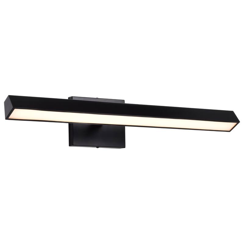 Mila 2 Foot LED Picture Light 3 CCT Selectable Black Finish Acrylic Lens