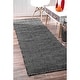 preview thumbnail 41 of 61, Nuloom Ago Geometric Wool Area Rug 2'6" x 10' Runner - Black