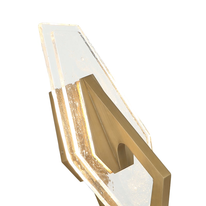 Varaluz Down the Wrong Path 1-Light Wall Sconce - Brass Kisser