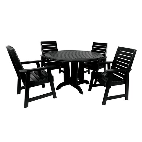 Highwood Eco-friendly Weatherly 5-piece Round Outdoor Dining Set