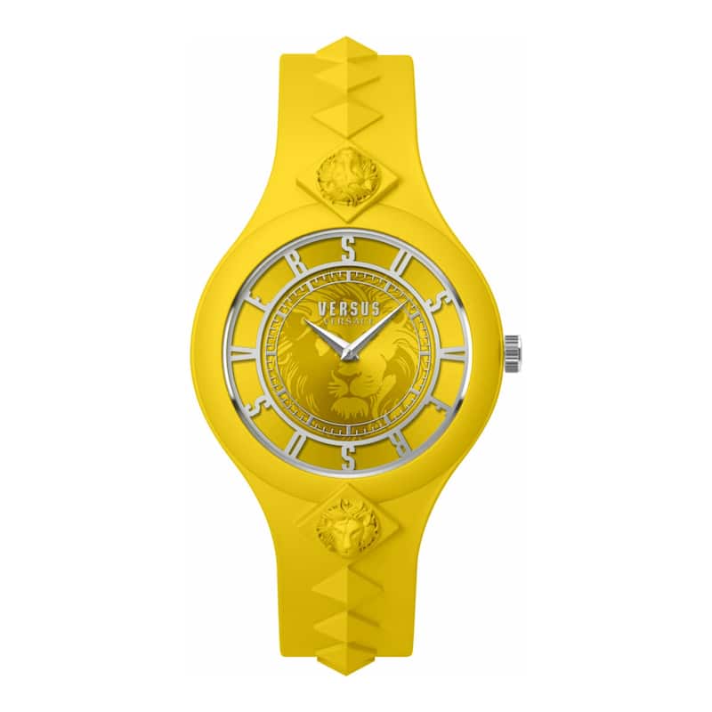 Versus Versace Fire Island Studs Strap Watch - Yellow