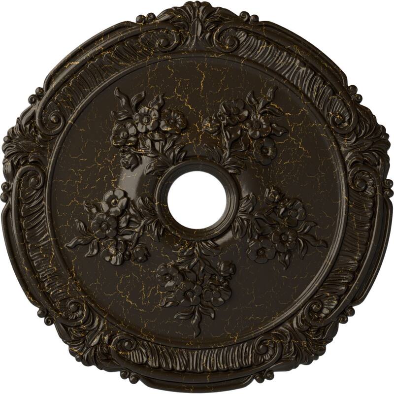 26"OD x 3 3/4"ID x 1 1/2"P Attica with Rose Ceiling Medallion