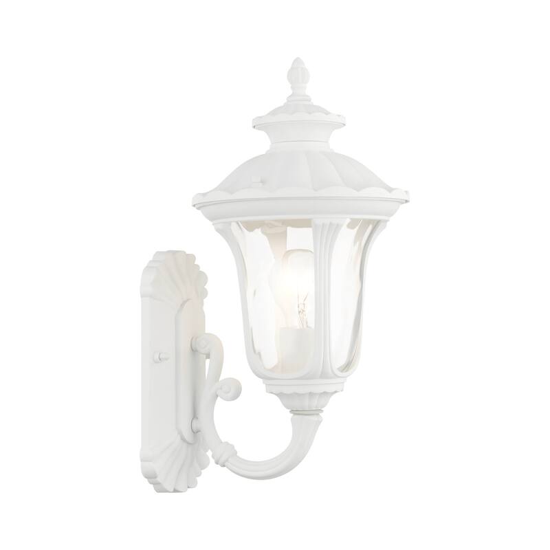 Livex Lighting Oxford 16" Tall Outdoor Wall Sconce - Textured White