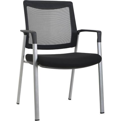 GM Seating Mesh Back Ever Guest Chair with Lumber Support & Fabric Seat