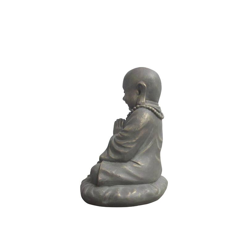 13.75" Small Praying Buddha Outdoor Garden Statue