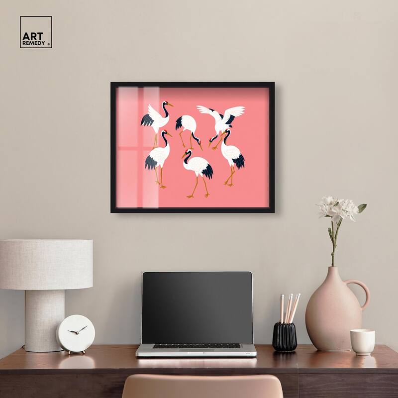 Crane Chorus Shadowbox by Art Remedy