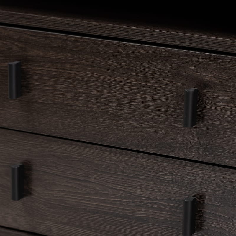 Glover Dark Brown Finished 2-Drawer Nightstand