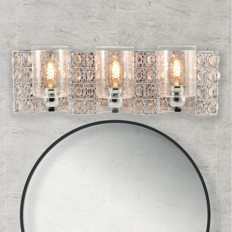 Silver Orchid Schweizer 6-Light Polished Chrome Vanity Light Bath Bar