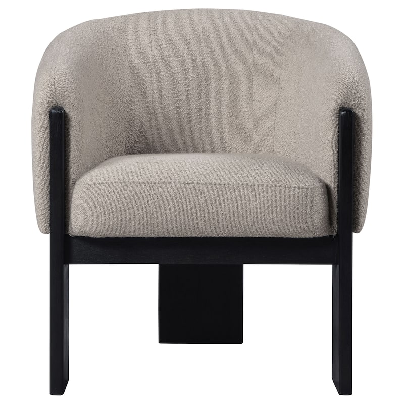 Valdez Boucle Upholstered Barrel Back Accent Chair - 28.25'' x 28.25'' x 31.25''