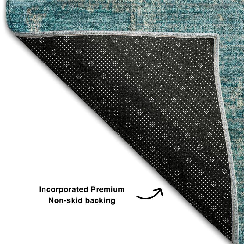 Premium Washable Super Soft Abstrct Flair Mayfield Rug