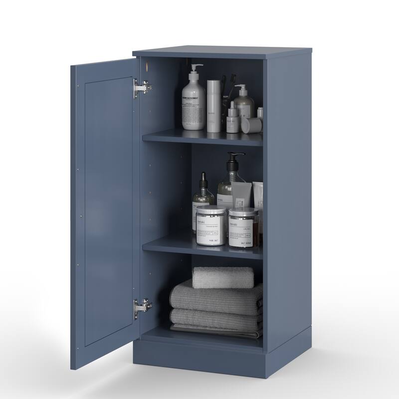 Palace Imports Solid Wood Bathroom Storage Cabinet, Raised Panel Door, Adjustable Shelves