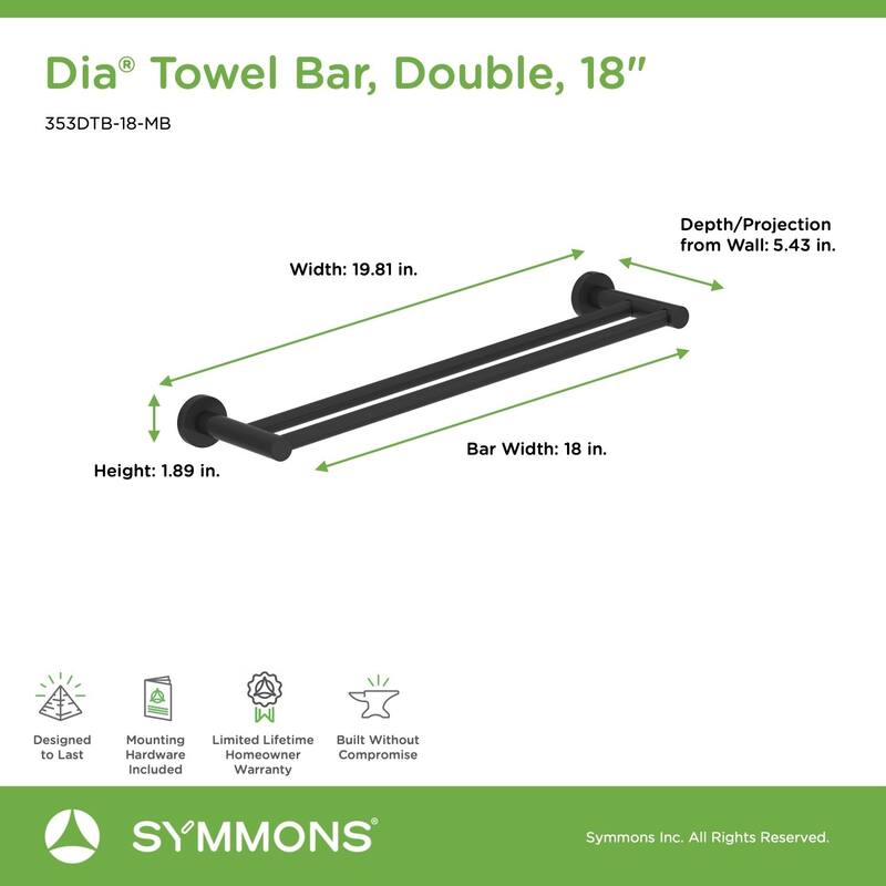 Symmons Dia 18" Towel Bar