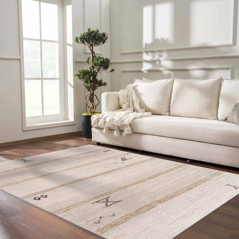 Pertek Bohemian Farmhouse Traditional Area Rug