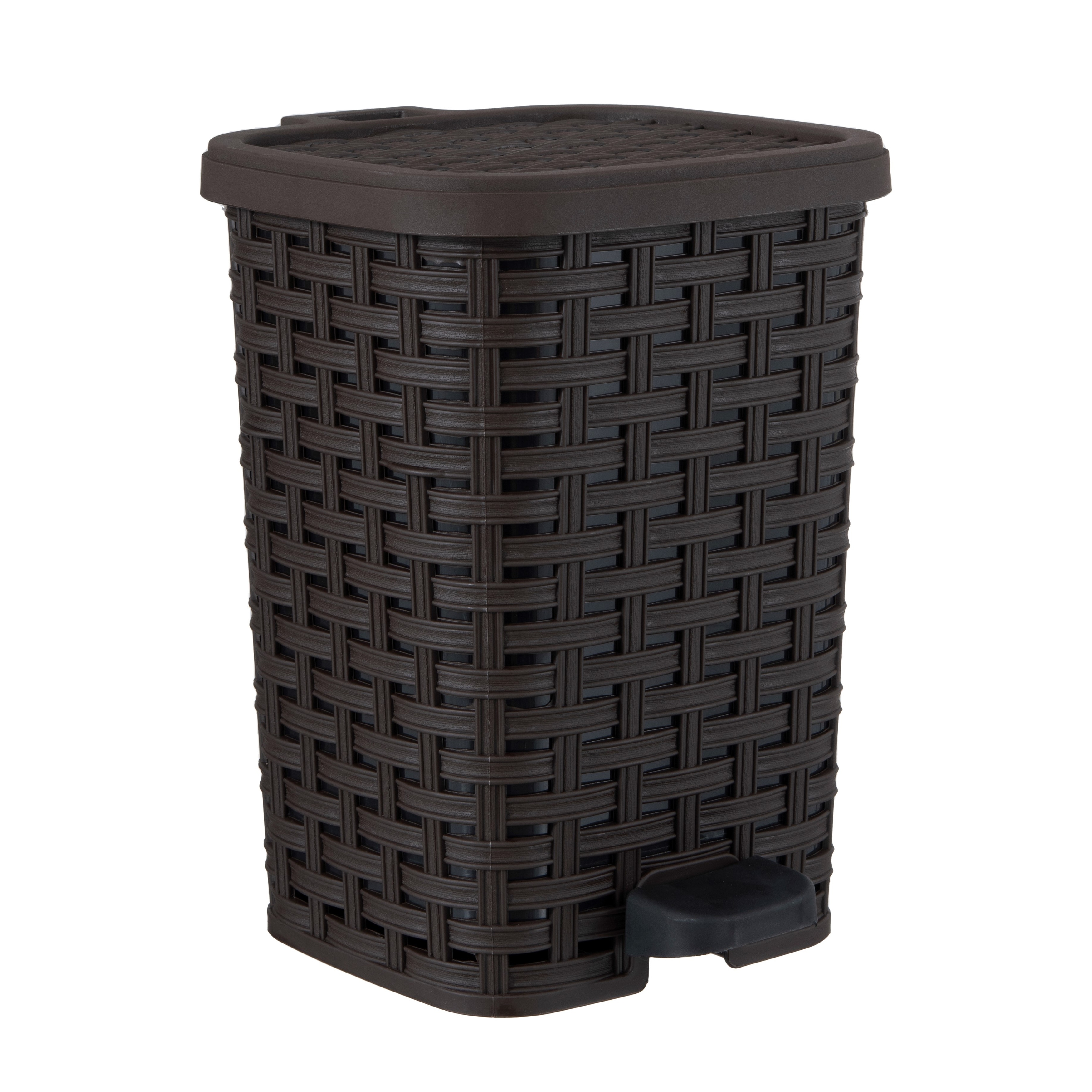 Superio Rattan Step On Trash Can with Removable Liner-image