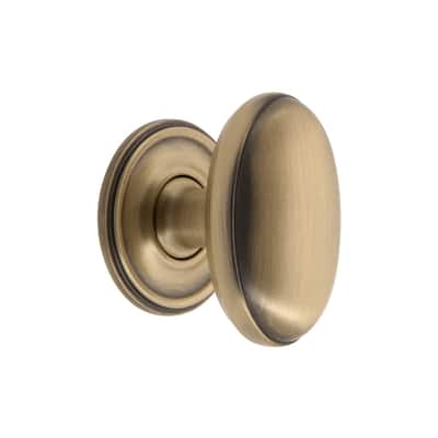 Grandeur EDEN-BRASS-KNOB-GEO Eden Prairie 1-3/4” Solid Metal Vintage