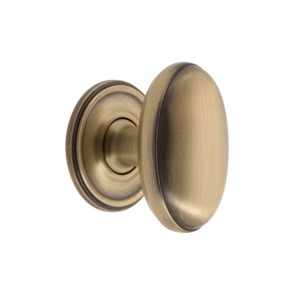 Grandeur EDEN-BRASS-KNOB-GEO Eden Prairie 1-3/4” Solid Metal Vintage