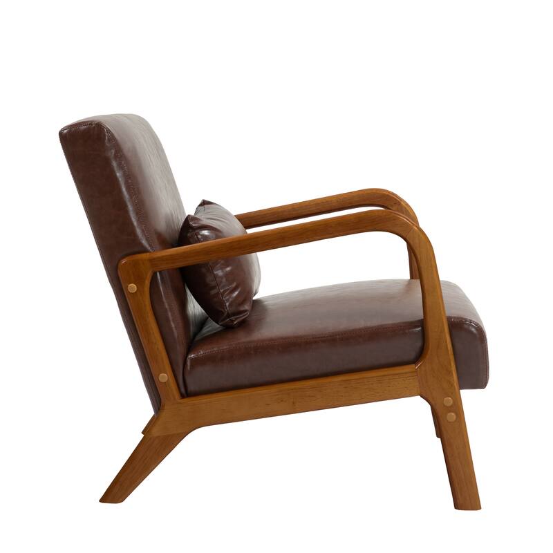 Upholstered Armchair Leisure Chair Accent Chairs Set of 2 with Pillow