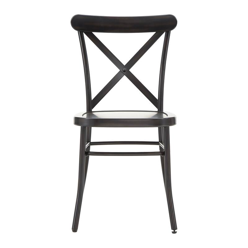 Wilmington II 42" 5-Piece Metal Chair Dining Set by iNSPIRE Q Classic