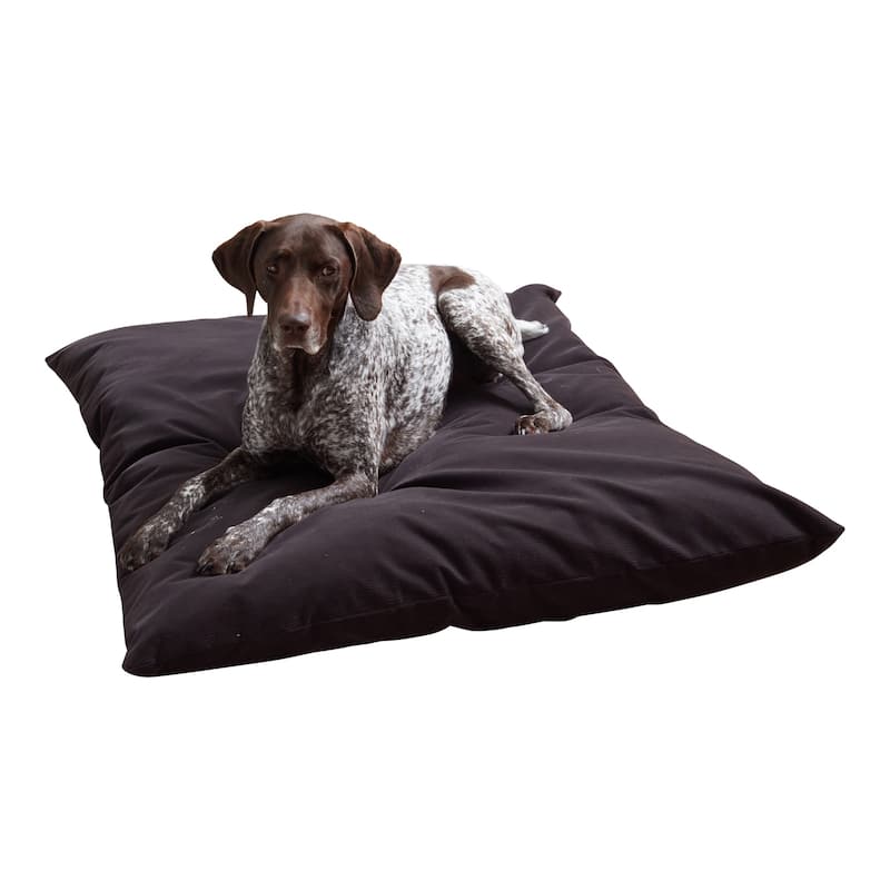 Charlie Corduroy Throw Dog Bed with Removable Cover - Charcoal - Large (48" x 36")
