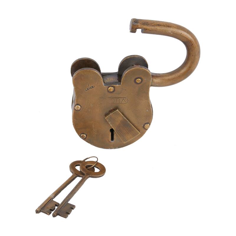 Brass Metal Eclectic Lock And Key