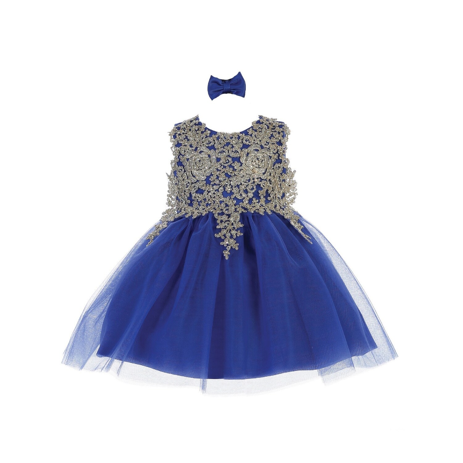 royal blue dresses for baby girl