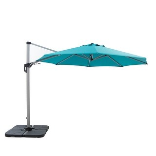 Overstocknaple 11 Heavy Duty Cantilever Patio Umbrella Turquoise Dailymail