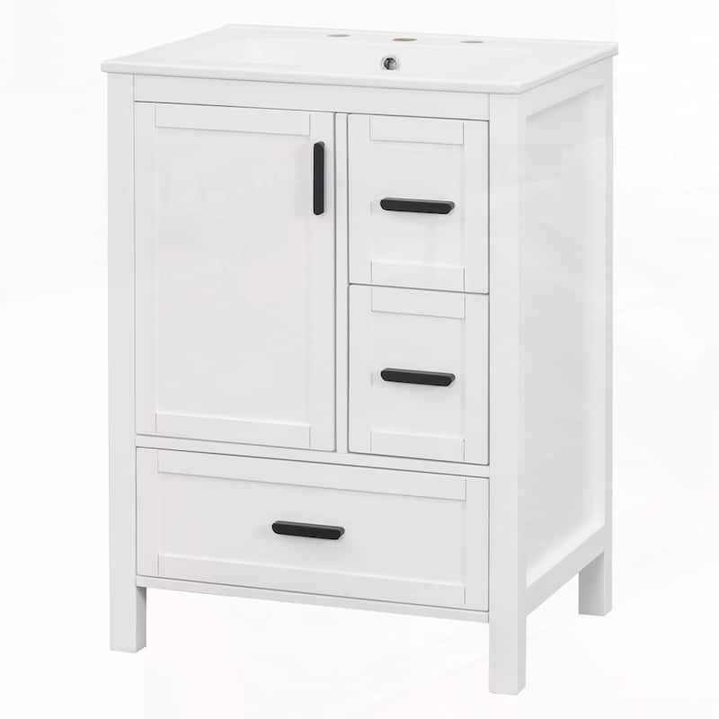 Bathroom Vanity with Ceramic Sink