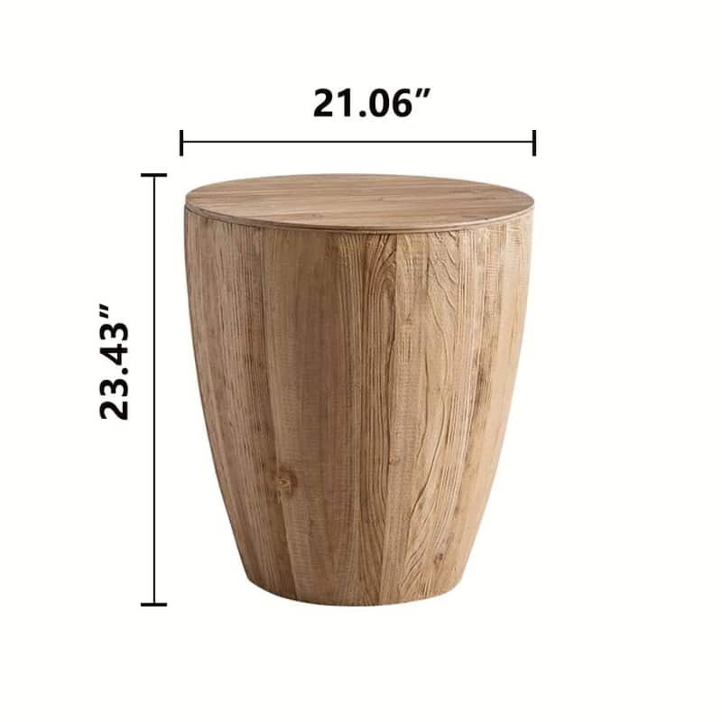 Vintage Style Bucket Shaped Coffee Table Set(Two-piece Set)