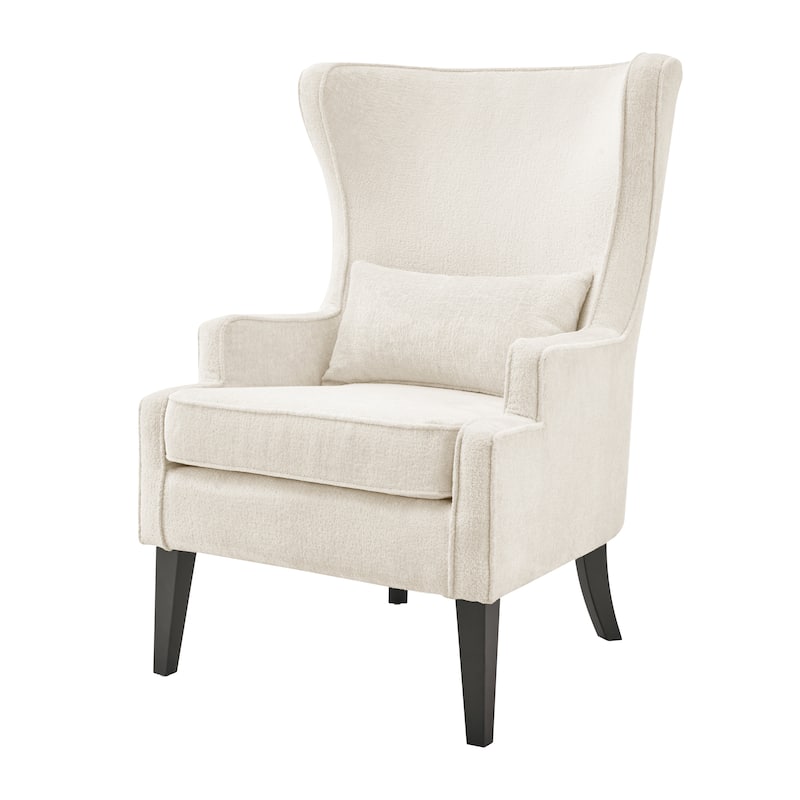 NPD Furniture Clementine KD Fabric Wing Accent Arm Chair