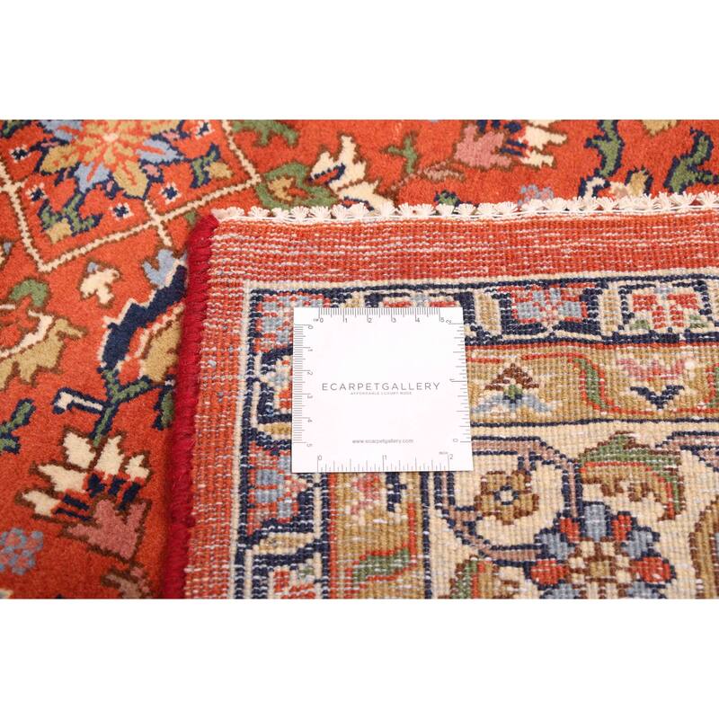 ECARPETGALLERY Hand-knotted Royal Mahal Dark Copper Wool Rug - 5'10 x 9'2