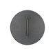preview thumbnail 4 of 2, Golden Lighting Faroe 30in Integrated LED Pendant in Flecked Black/Grey Felt - Black
