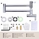preview thumbnail 21 of 40, WOWOW Wall Mounted Pot Filler Faucet with Double Joint Swing Arms