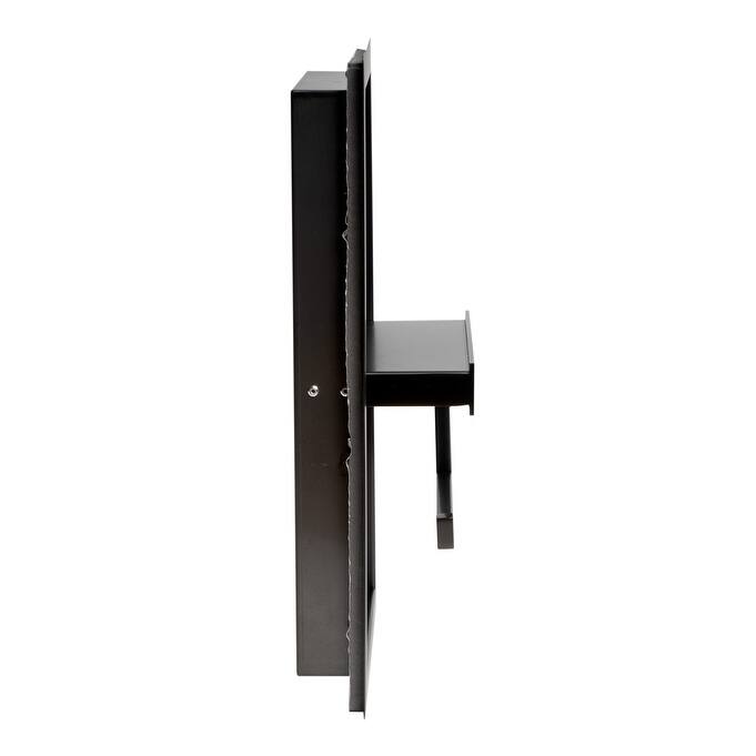 ALFI brand ABTPNP88-BB Brushed Black PVD Stainless Steel Recessed Toilet Paper Holder Niche - Black