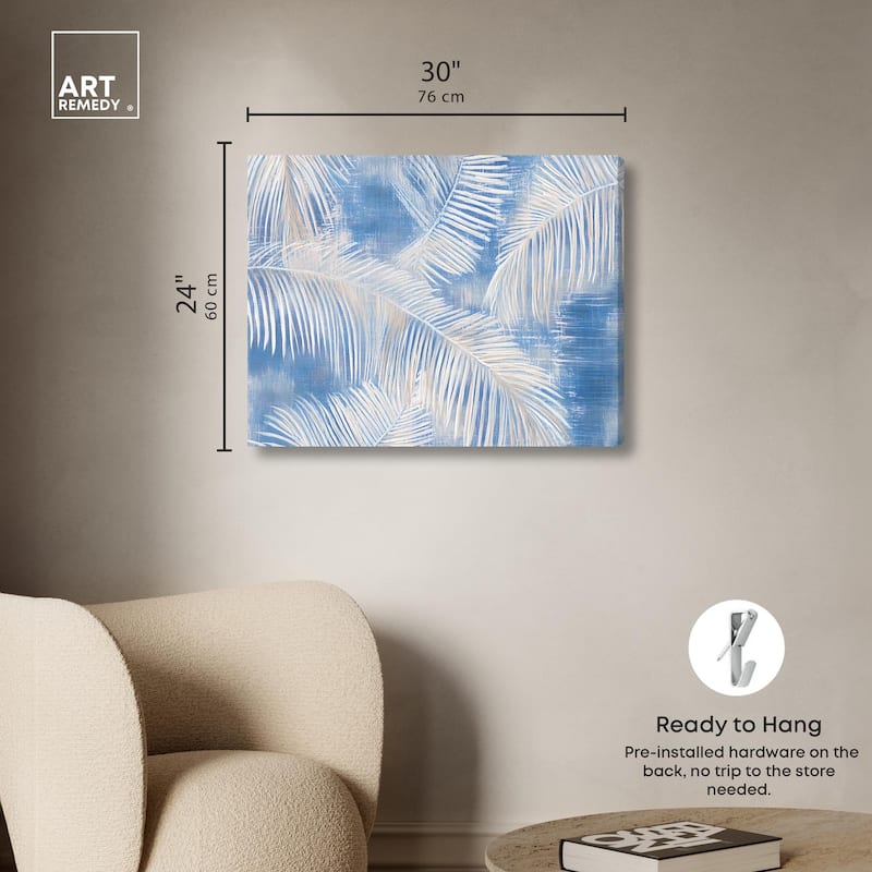 Sky Palm Silhouettes Canvas by Art Remedy, Gallery Wrapped