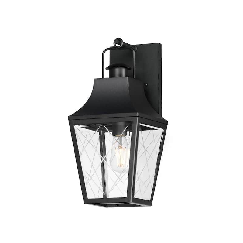 Maxim 30362 Storybook 18" Tall Outdoor Wall Sconce - Black