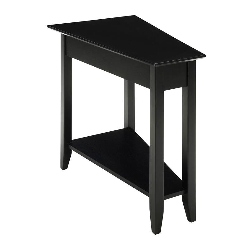 Convenience Concepts American Heritage Wedge End Table with Shelf