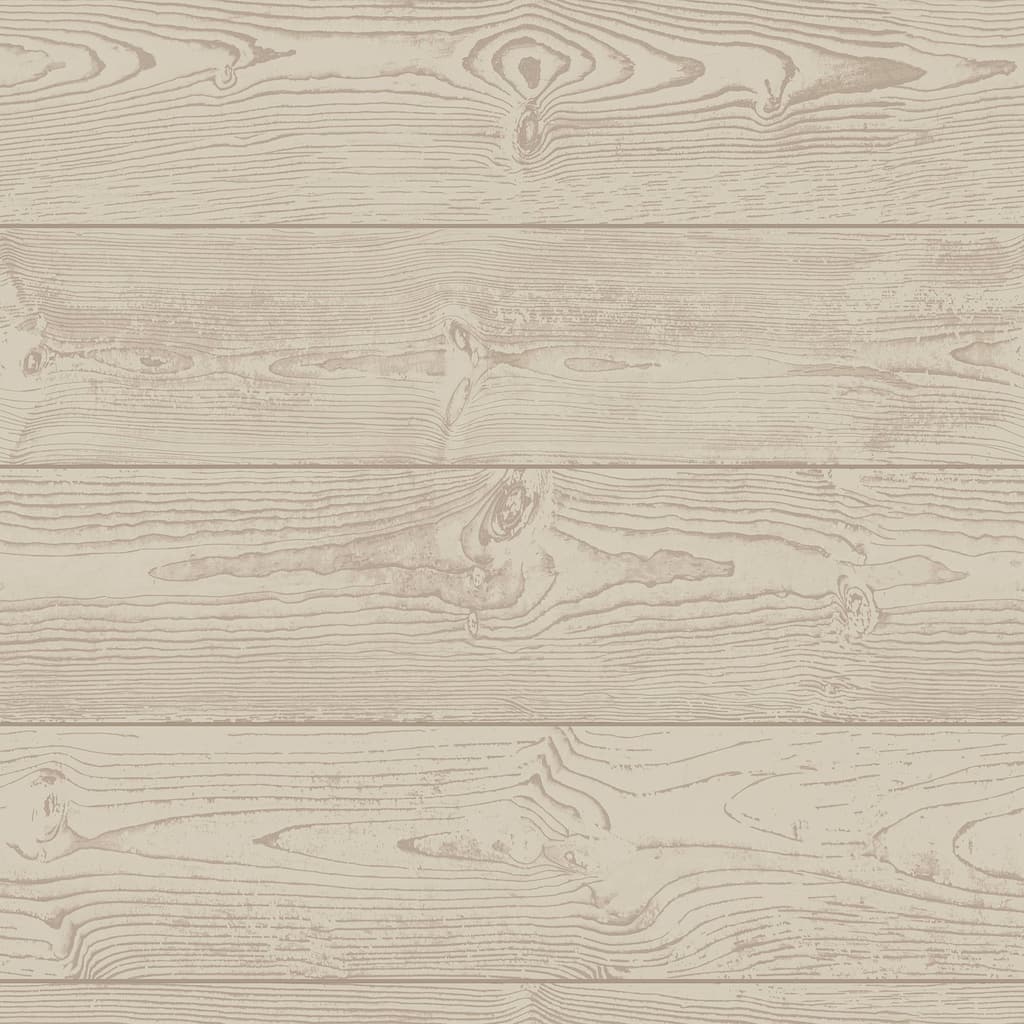 Scott Living Urban Shiplap Natural Self Adhesive Wallpaper